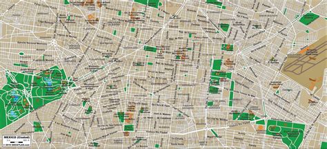 Printable Map Of Mexico City